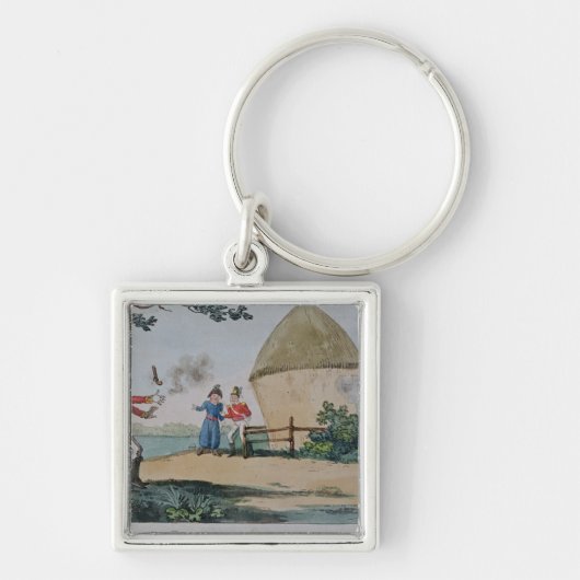 決闘を戦う口論 キーホルダー (正面)