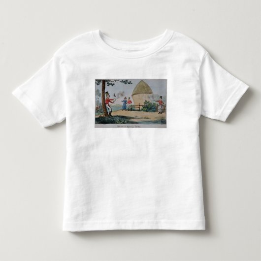 決闘を戦う口論 トドラーTシャツ (正面)
