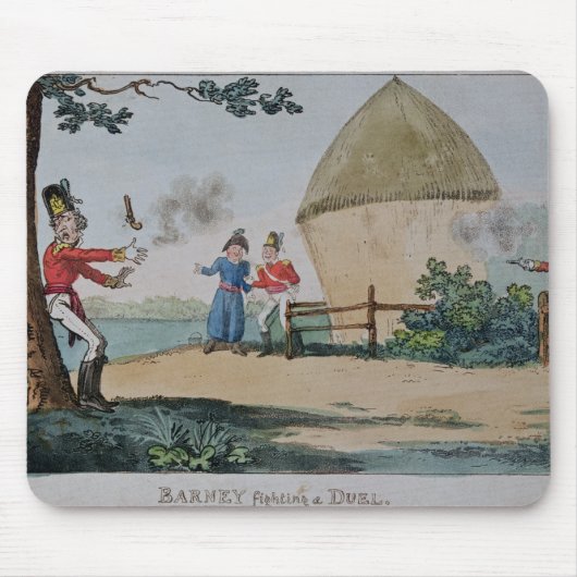 決闘を戦う口論 マウスパッド (正面)