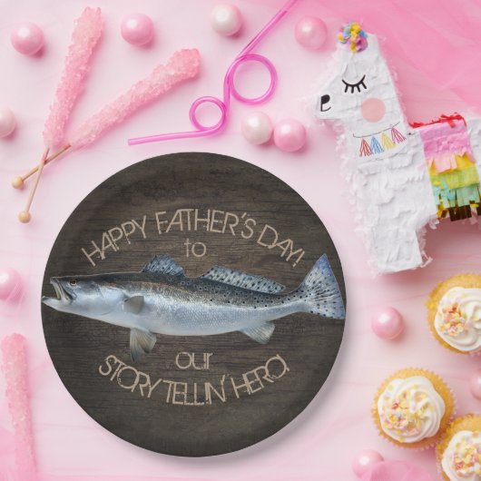 汽水マス 父の日のヒーロー ペーパープレート (パーティー)