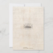 汽船の巡航のチケットの招待状のブライダルシャワー 招待状 (裏面)