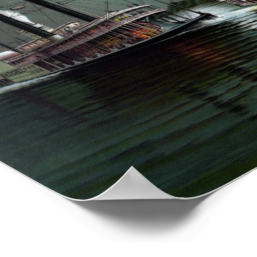 汽船の強盗の競走。イースター・リーとナチェズ ポスター (角)