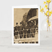 汽船のTashmooのヴィンテージのTeddy Roosevelt カード (黄色い花)