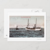 汽船エリザベス・バンドンの表示 ポストカード (正面/裏面)