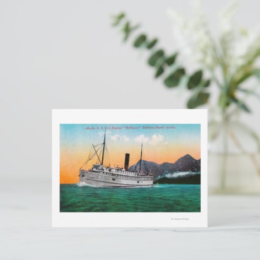汽船ジェファーソンの景色 ポストカード (スタンド正面)