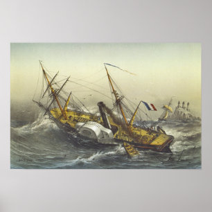 汽船フルトン ポスター