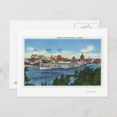 汽船ヘンドリック・ハドソンの景色 ポストカード (正面/裏面)
