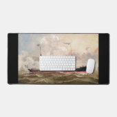 汽船ルイーズ1800年代 デスクマット (キーボード&マウス)