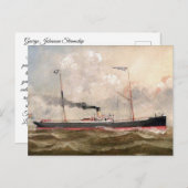 汽船ルイーズ1800年代 ポストカード (正面/裏面)