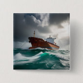 汽船 缶バッジ (正面)