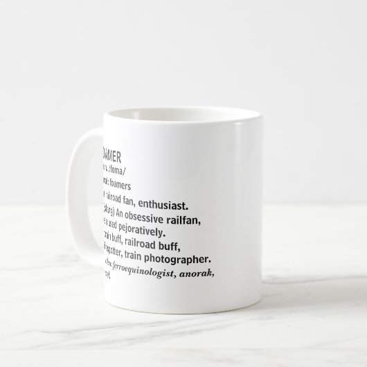 汽船 – 蒸気ディーゼル列車愛好家レイファン コーヒーマグカップ (正面左)
