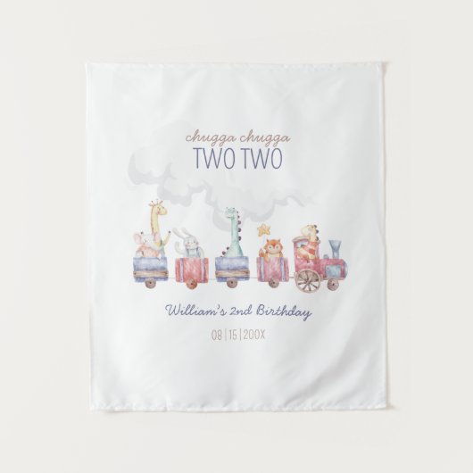 汽車に乗って動物園へ!お誕生日会の招待状, 動物園の動物たち タペストリー (正面)