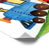 汽車のプールプリント ポスター (角)