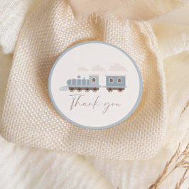 汽車の少年たち 青い誕生日パーティー ラウンドシール