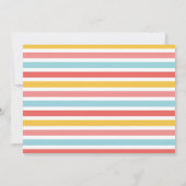 汽車の誕生日パーティー チェオ ツー 動物 フォト 招待状 (裏面)