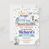 汽車の誕生日招待状 チュッガ チュッガ ツー ツー 招待状 (正面)