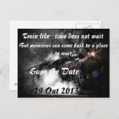 汽車は好い時を待たず 案内ポストカード (正面/裏面)