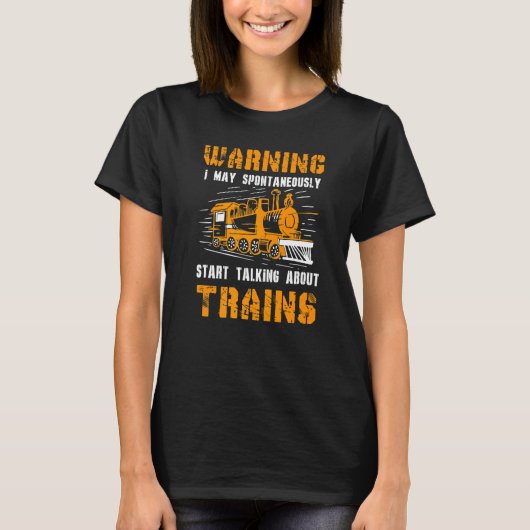 汽車警告について自発的に話そう Tシャツ (正面)
