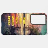 沈みゆく太陽の電話ケースの囁き SAMSUNG GALAXYケース (左側面)