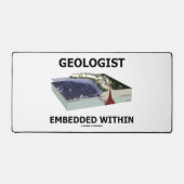 沈み込み帯に埋め込まれた地質学者 デスクマット (正面)