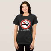 沈み込み禁止ロゴ トライブレンドTシャツ (正面全面)