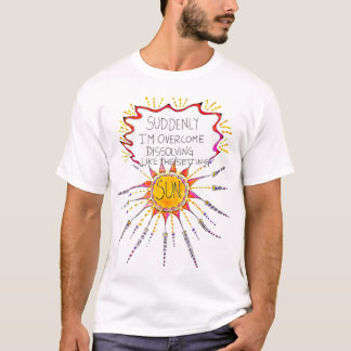 沈み込む太陽のように溶ける Tシャツ