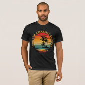沈む夕日を追いかけてTシャツ Tシャツ (正面フル)
