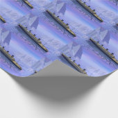 沈む巨大なボート- 3Dは描写します ラッピングペーパー (角)