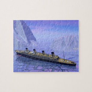 沈む巨大な船- 3Dは描写します ジグソーパズル