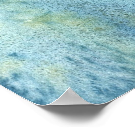 沈む月と人魚のポスター印刷 ポスター (角)