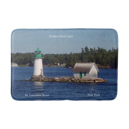 沈んだ岩の光の浴槽 バスマット (正面)