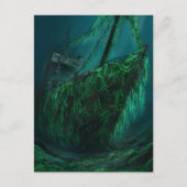 沈んだ船が抱き込む ポストカード (正面)