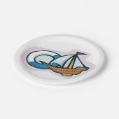 沈下ボート ペーパープレート (アングル)