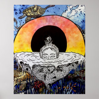 沈没する女 ポスター