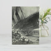 沈没するRMSタイタニック 招待状 (スタンド正面)