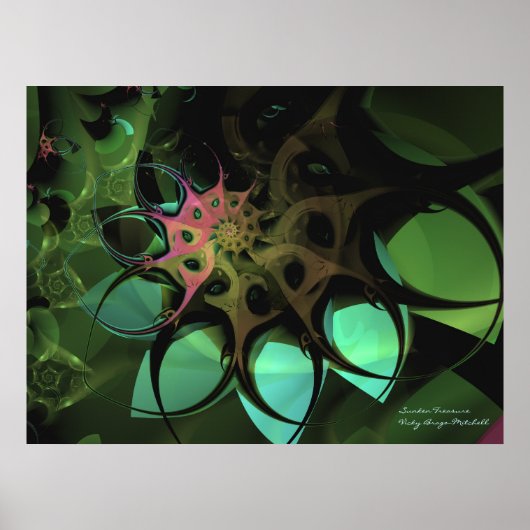 沈没宝物素晴らしのフラクタル ポスター (正面)