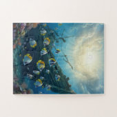 沈没船と魚群 ジグソーパズル (横)