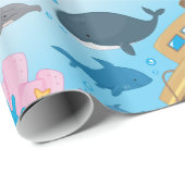 沈没船と魚 ラッピングペーパー (ロールコーナー)