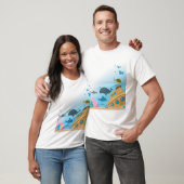 沈没船と魚 Tシャツ (ユニセックス)