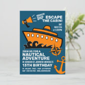 沈没船テーマ脱出室バースデーパーティー 招待状 (スタンド正面)