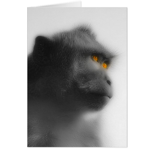 沈痛な猿 (正面)