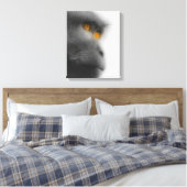 沈痛な猿 キャンバスプリント (インサイチュ (寝室))