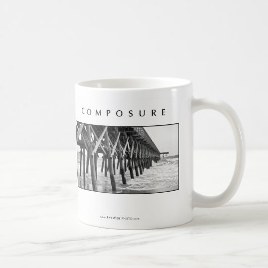 "沈着"のコップ(右手) コーヒーマグカップ (右)