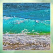 沈静ターコイズビーチウェーブズアート ウィンドウサイン (シート3)