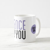 "沈黙があなたに"マグを話すようにして下さい コーヒーマグカップ (正面右)