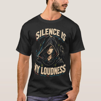 沈黙こそ我が声 ゴシックレイヴンTシャツ Tシャツ