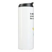 「沈黙して治める」やる気を起こさせる引用文 タンブラー (回転左)