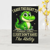 沈黙する権利はあるが、実際には沈黙できない カード (黄色い花)