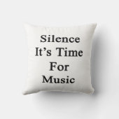 沈黙それは音楽の時間です クッション (裏面)