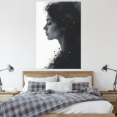 沈黙と星の間 キャンバスプリント (インサイチュ (寝室))